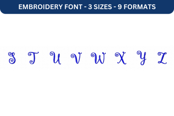 Lettres Douces Font Upper S to Z