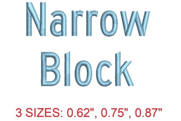 Narrow Block Embroidery Font Review
