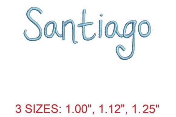 Santiago Font Review for Embroidery Projects