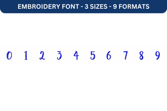Sugar Plums Font Number 0 to 9