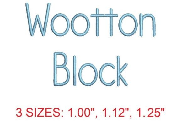 Wootton Block Embroidery Font Review